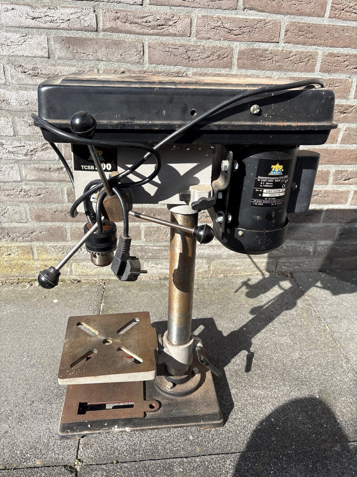 TopCraft TCSB 500 Kolomboormachine - Gebruikt, Ophalen, Gebruikt, Variabele snelheid, Kolomboormachine