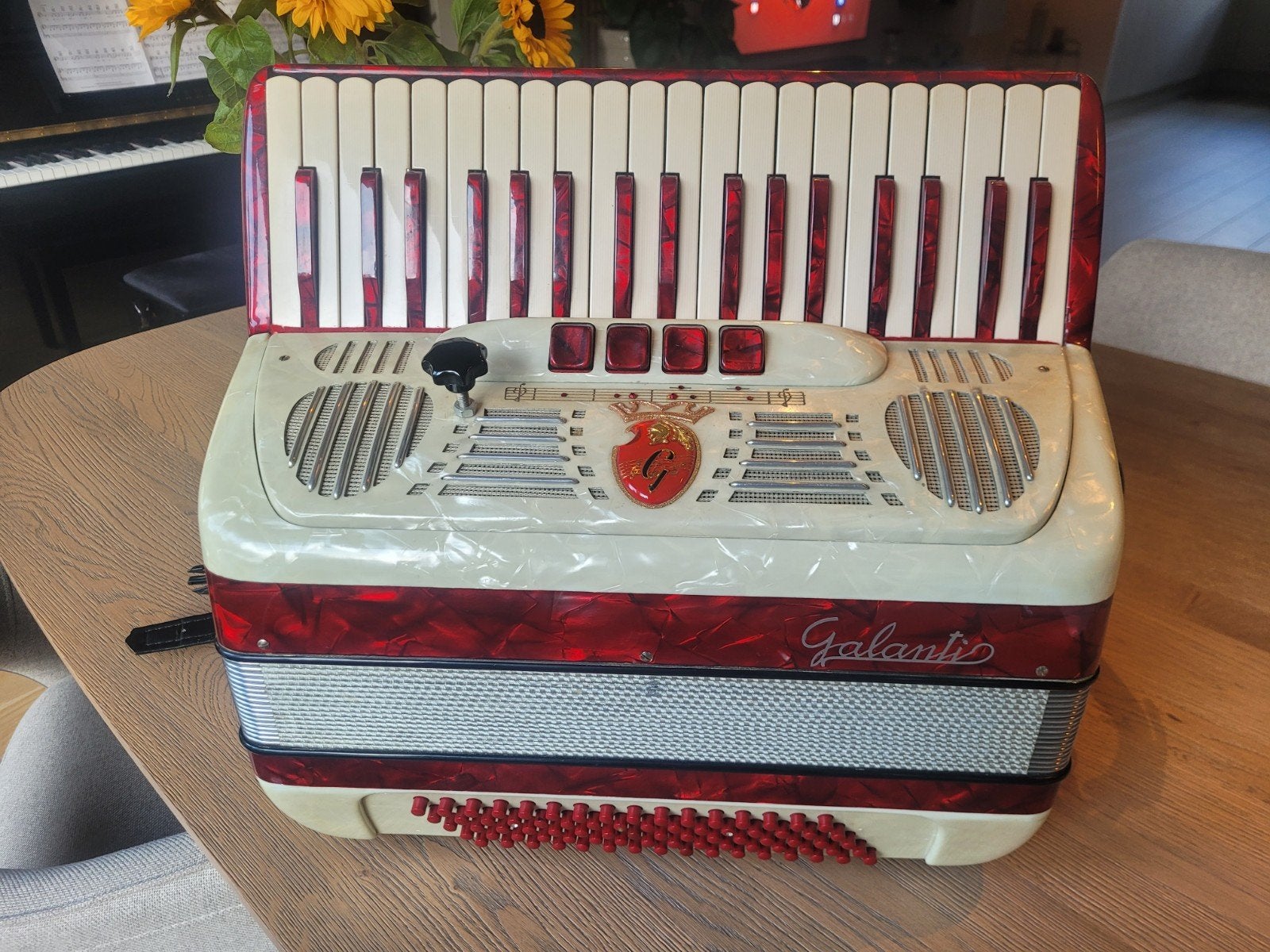 Galanti accordeon (80 bas) – Inclusief luxe CNB trolleytas!, Gebruikt, 80-bas, Toetsaccordeon, Ophalen