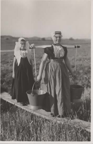 Zeeland Walcheren Naar 't land klederdracht, Verzenden, 1940 tot 1960, Ongelopen, Zeeland