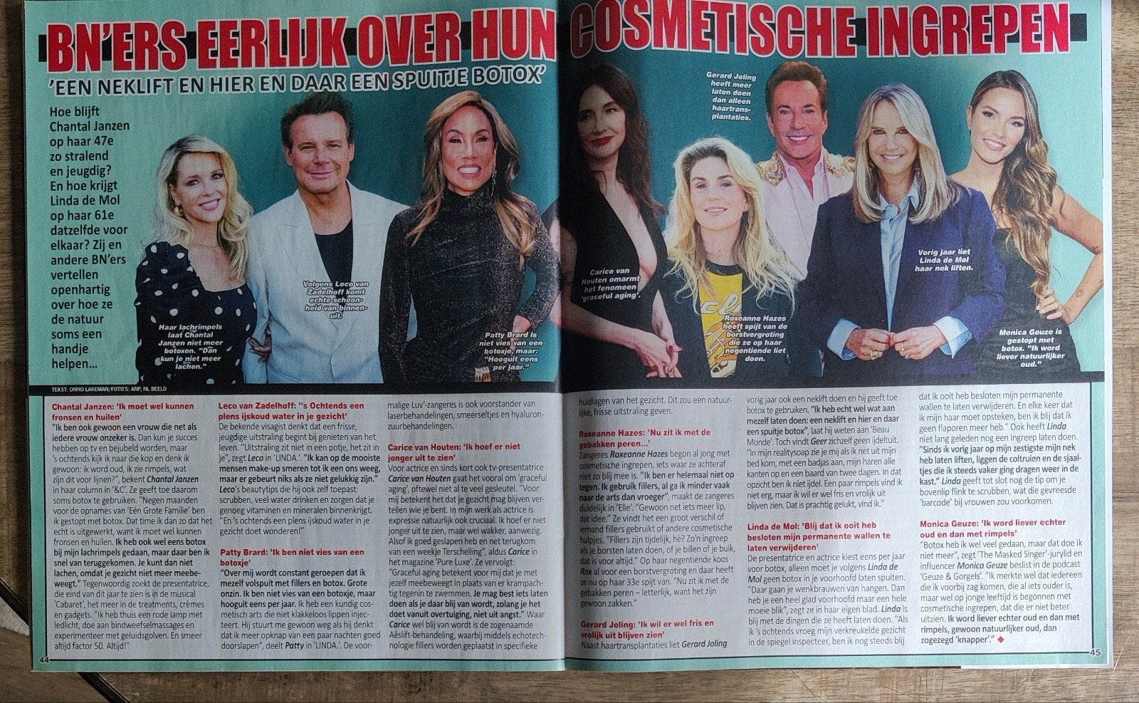 BN'ERS over hun cosmetische ingrepen met oa Patty Brard, Verzamelen, Ophalen of Verzenden, 1980 tot heden, Knipsel(s)