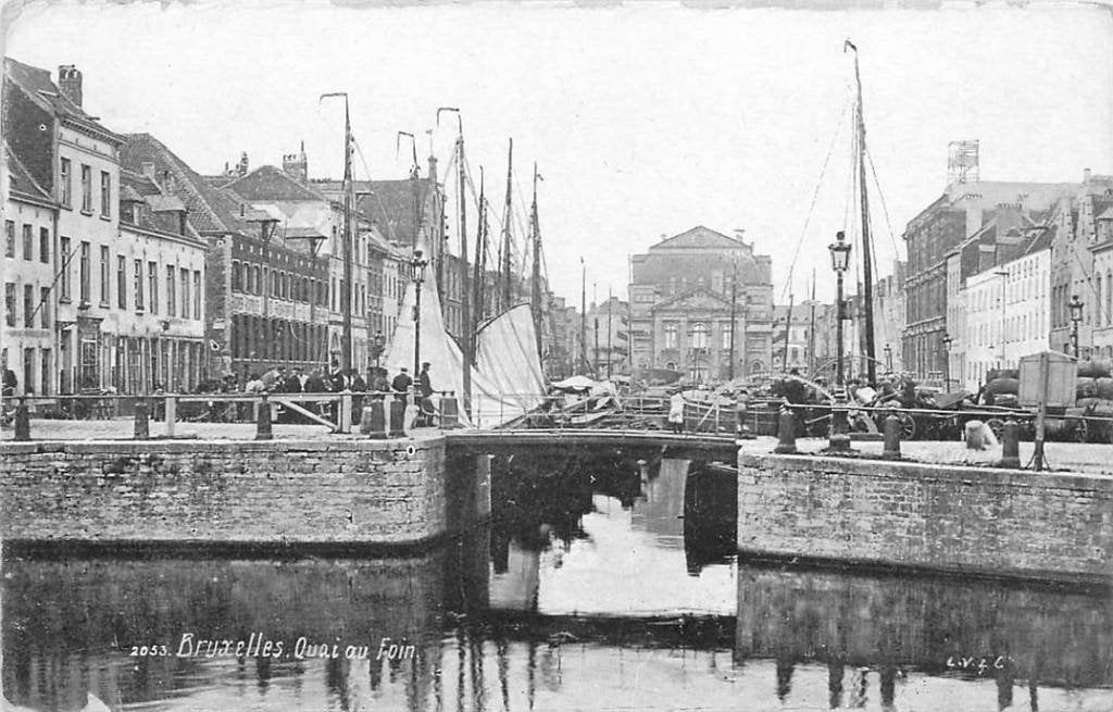 381-171-037 Bruxelles Quai au Foin, Verzenden, Voor 1920, Overig Europa