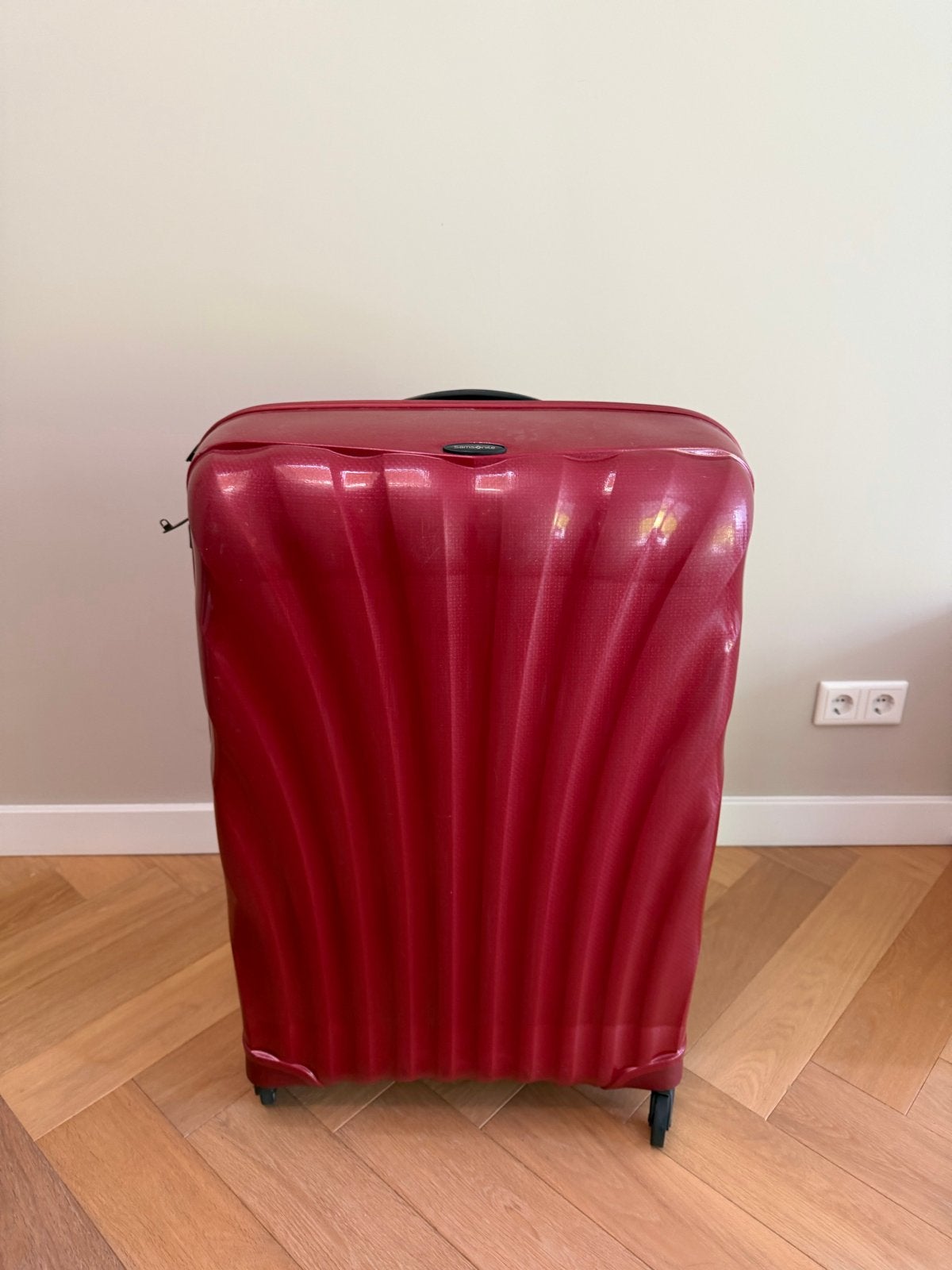 Samsonite C-lite koffer - Rood, 30 cm of meer, Ophalen of Verzenden, Zo goed als nieuw, 60 tot 80 cm