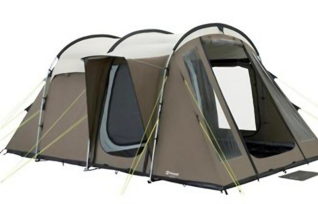 Outwell Yukon River 4 tent met voortent en grondzeil, Ophalen
