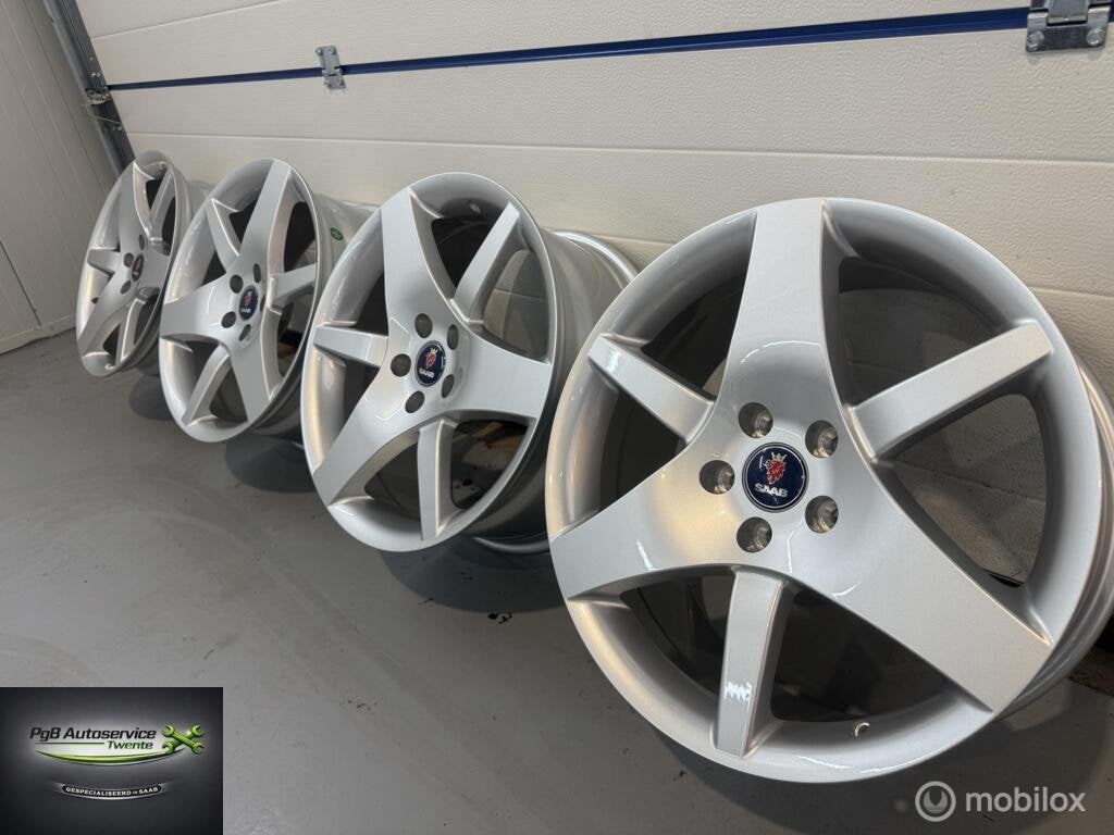 Saab Alu 36 Aero velgen 18" uniek!, 18 inch, Velg(en), Nieuw, Ophalen of Verzenden
