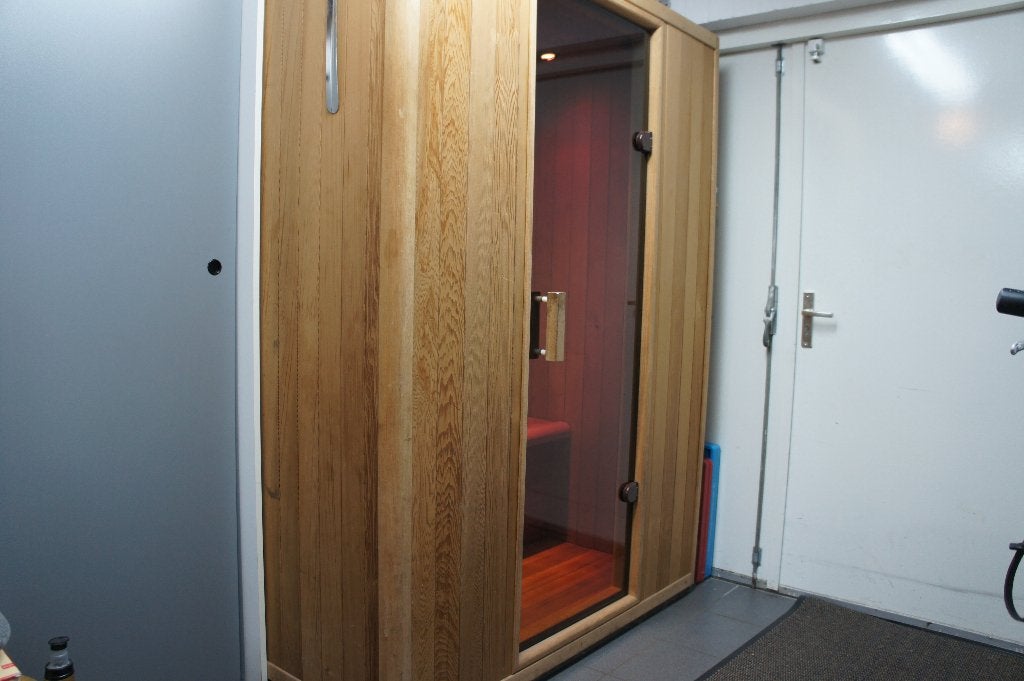 Moebius Infrarood sauna, Sport en Fitness, Ophalen, Zo goed als nieuw, Infrarood, Complete sauna