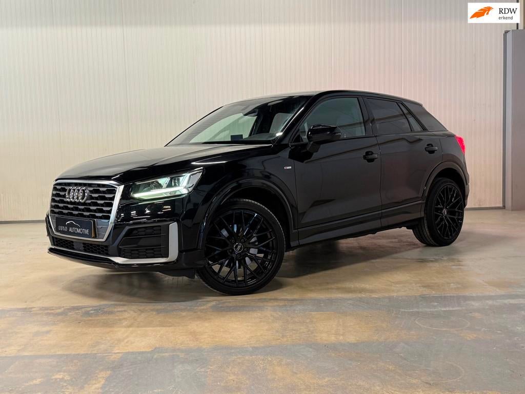 Audi Q2 1.4 TFSI CoD Launch Edition | 3x S-LINE | BLACK OPTI, Auto's, Gebruikt, 4 cilinders, Leder en Stof, Zwart