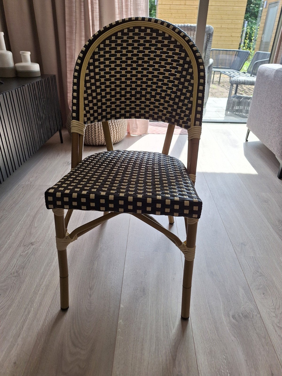 Bistrostoel franse stijl, Huis en Inrichting, Stoelen, Ophalen, Frans, Zwart, Zo goed als nieuw