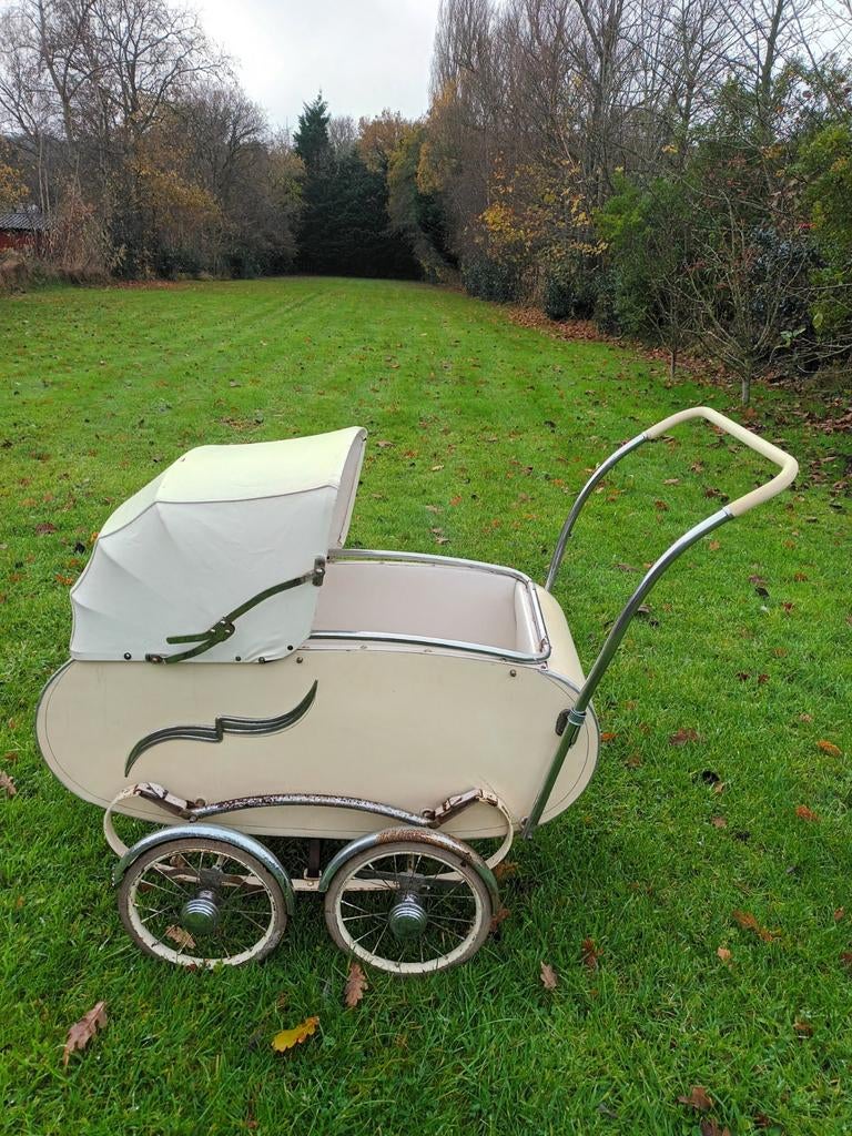 Vintage Kinderwagen - Crème Retro Stijl, Ophalen, Gebruikt, Kinderwagen, Overige merken