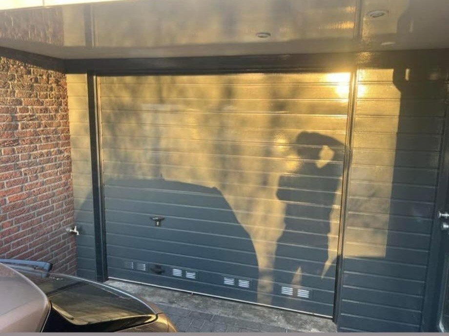 Elektrische Garagedeur - Breedte 228,5cm, Hoogte 209cm, Ophalen, Gebruikt, 120 cm of meer, Garagedeur