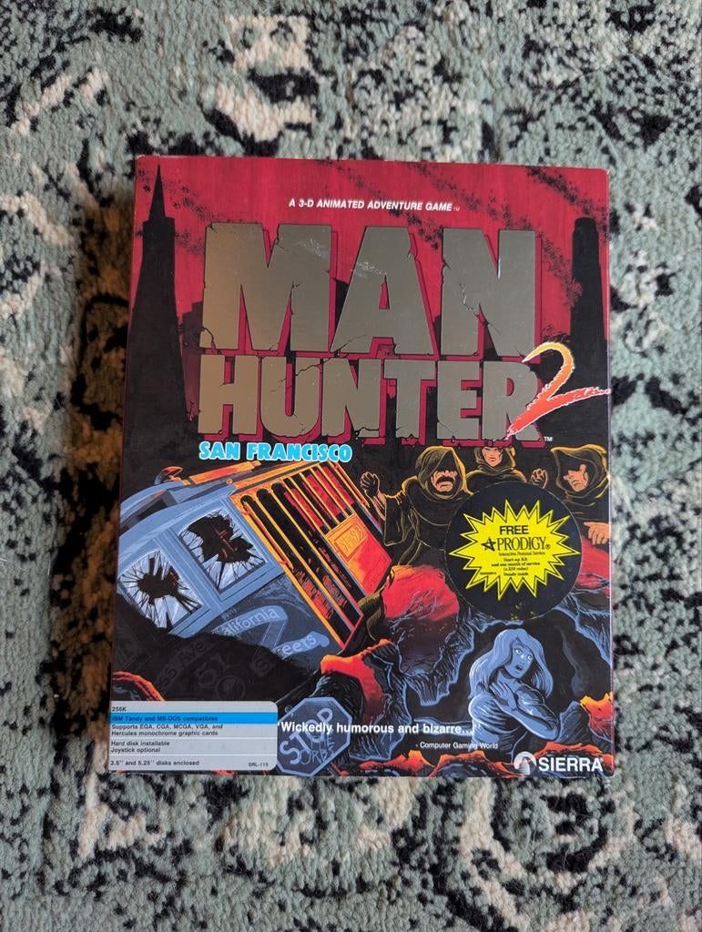 Vintage Sierra Manhunter 2: San Francisco big box pc game, Spelcomputers en Games, Games | Pc, Gebruikt, Avontuur en Actie, 1 speler