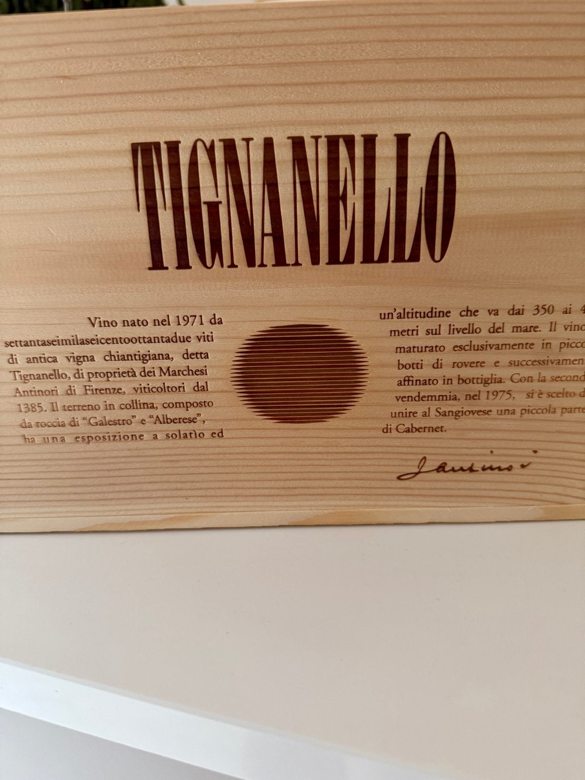 Tignanello 2019 -  Rode Wijn in orginele Houten Kist, Ophalen, Nieuw, Italië, Rode wijn