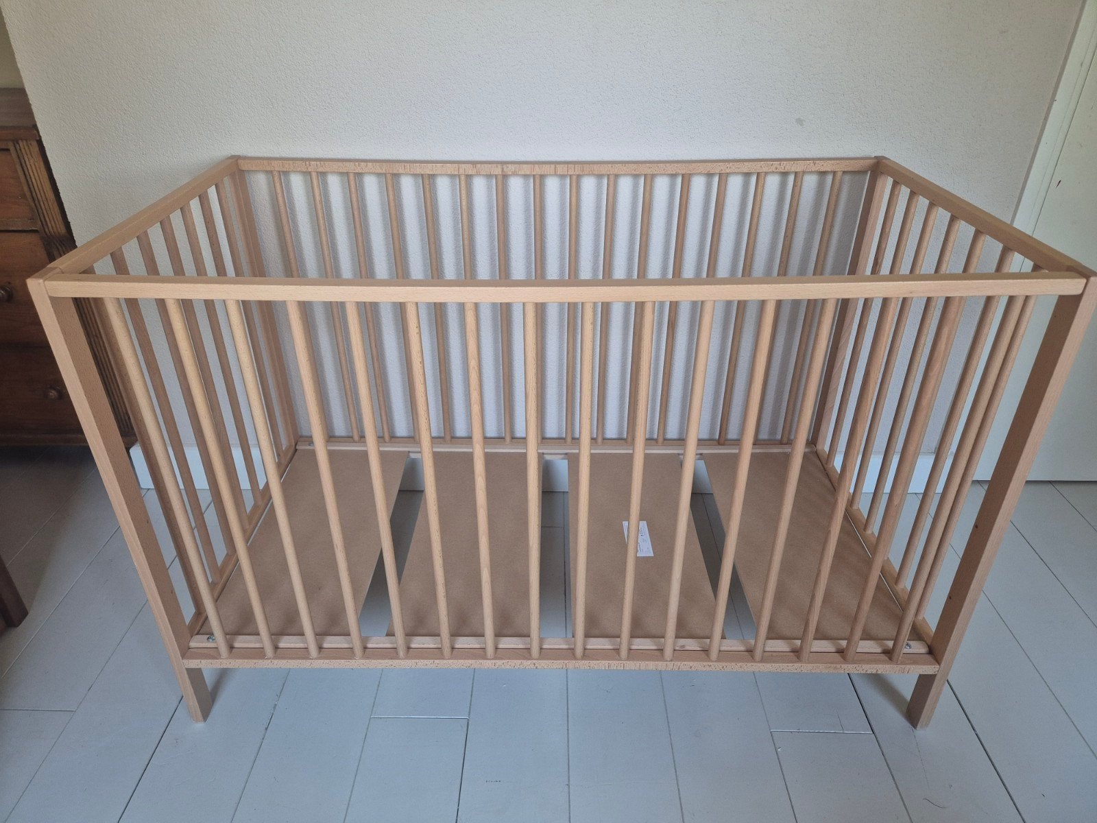 Europe Baby Felix II Ledikant 60x120 Natuurlijk Hout, Ophalen, Zo goed als nieuw, Ledikant