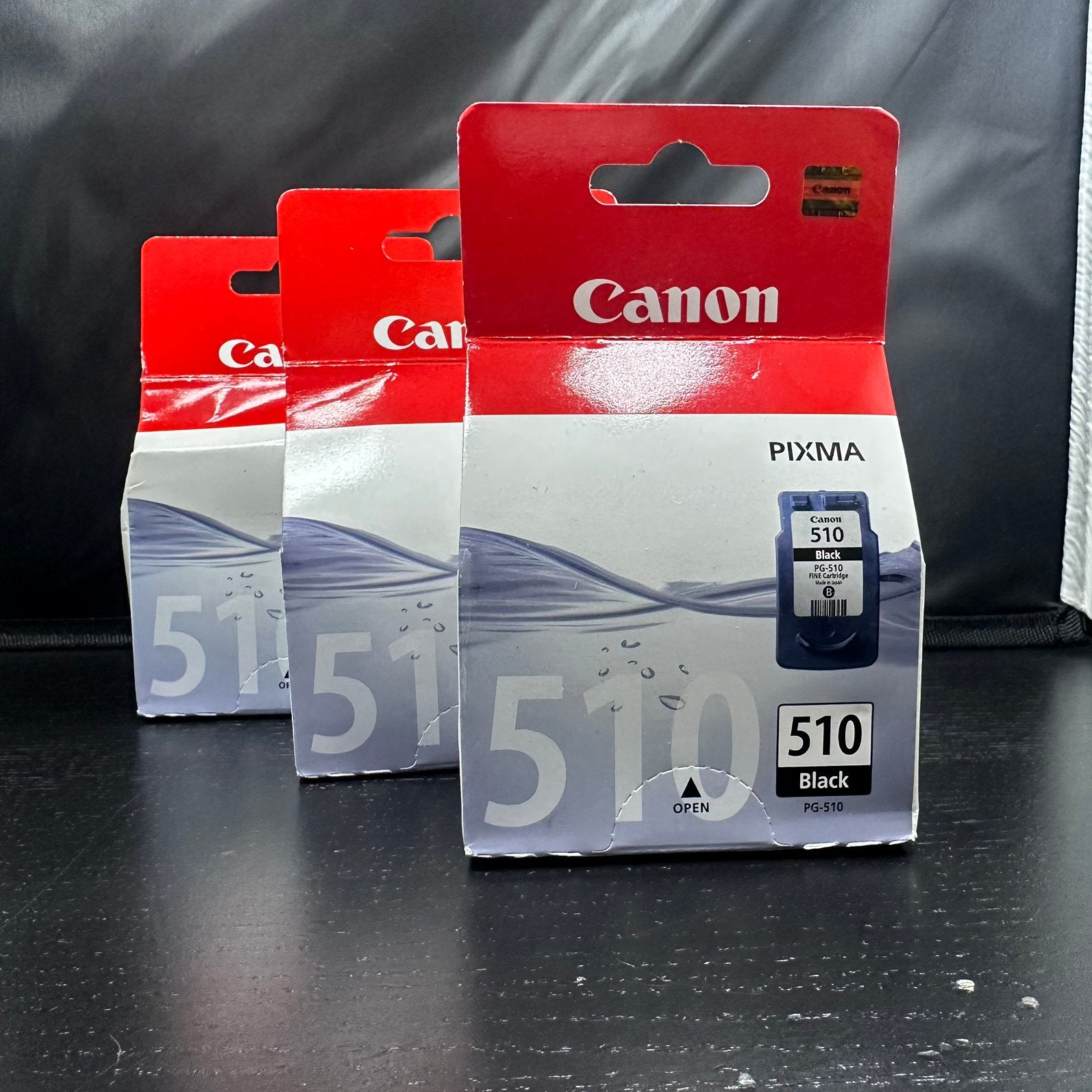 3x Originele Canon PG-510 Zwarte Inktcartridges Nieuw, Computers en Software, Printerbenodigdheden, D, Verzenden, Cartridge, Nieuw