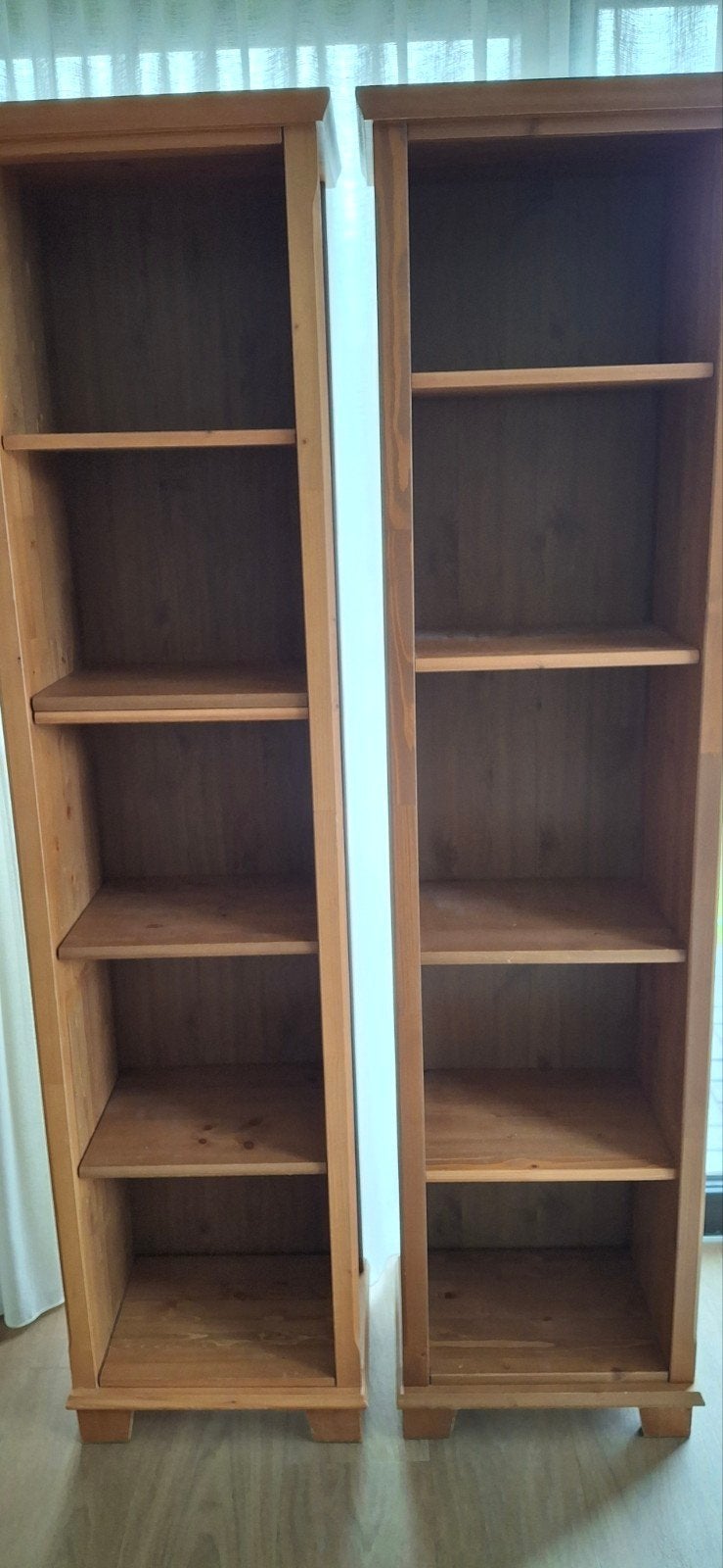 2 grenen kastjes, Ophalen, Met plank(en), 50 tot 100 cm, 25 tot 50 cm
