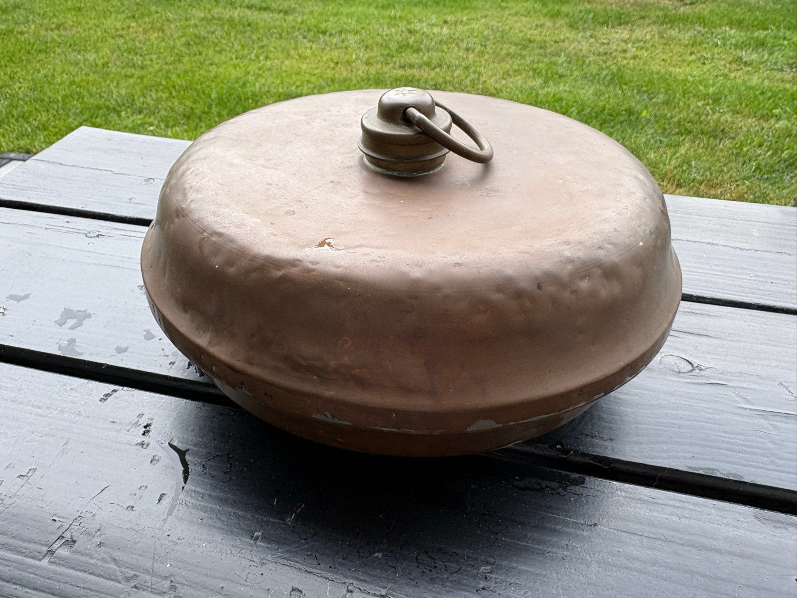 Antieke koperen bedkruik/voetenwarmer, Ophalen of Verzenden, Koper