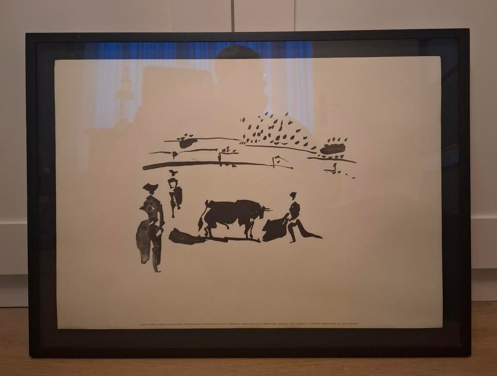 Prachtige litho van Picasso ingelijst, Ophalen of Verzenden