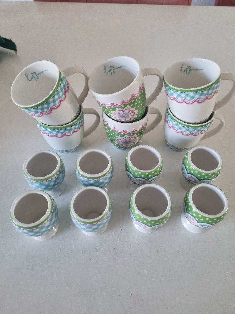 lofjuuw servies, Ophalen of Verzenden, Zo goed als nieuw, Overige stijlen, Kop(pen) en/of Schotel(s)