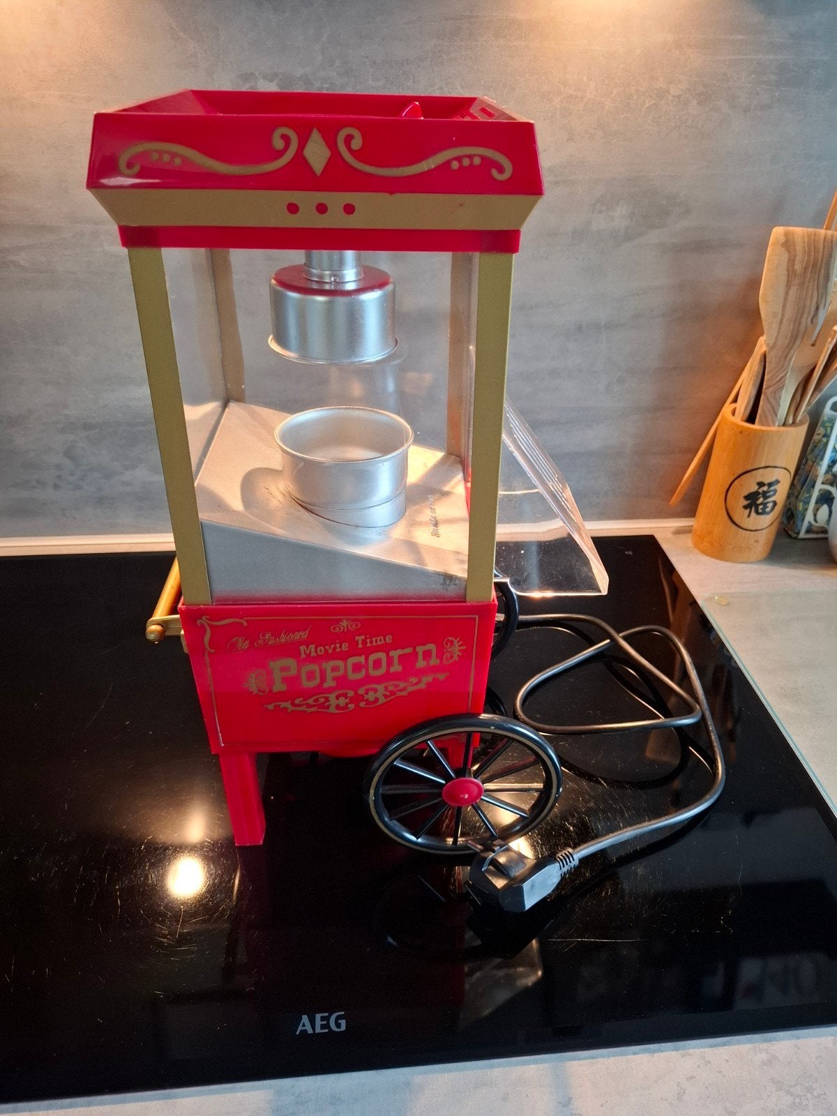 Nostalgia Retro Popcornmachine (Hetelucht) – Vintage Look, Verzamelen, Automaten | Overige, Ophalen of Verzenden