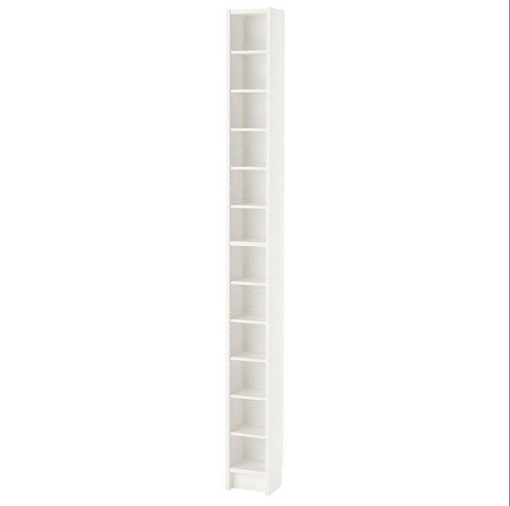 IKEA Gnedby / Benno CD-DVD kast wit – 4 stuks, Ophalen, Met plank(en), Minder dan 50 cm, Gebruikt