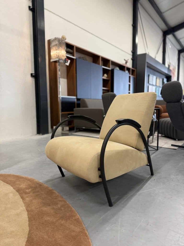 Showmodel Gelderland 5770 Lotus fauteuil leer design stoel, Huis en Inrichting, Nieuw, Ophalen of Verzenden, Info@gelderlanddesign.com