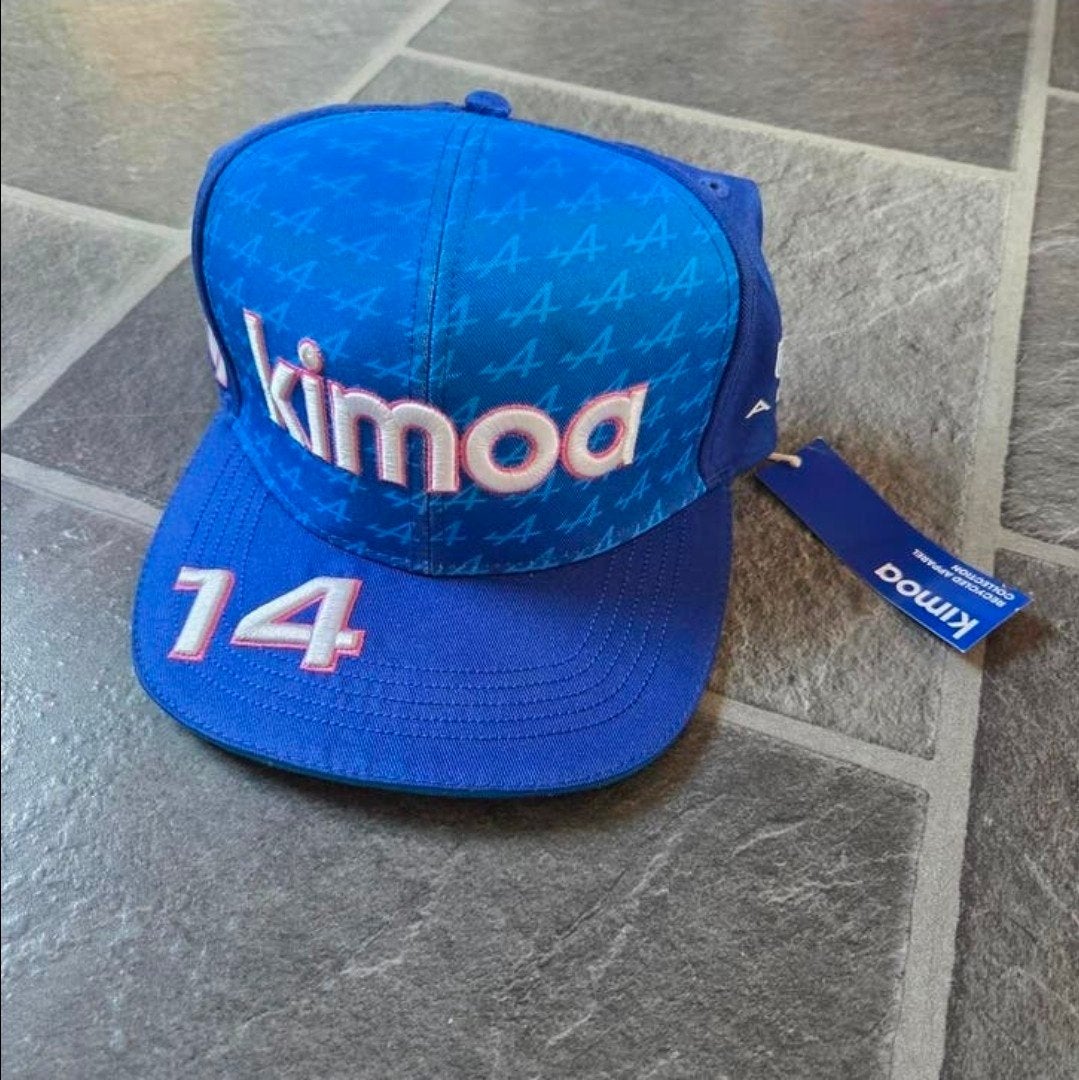 Kimoa Alonso F1 Pet - Blauw met nummer 14, Nieuw, Pet, Kimoa, One size fits all