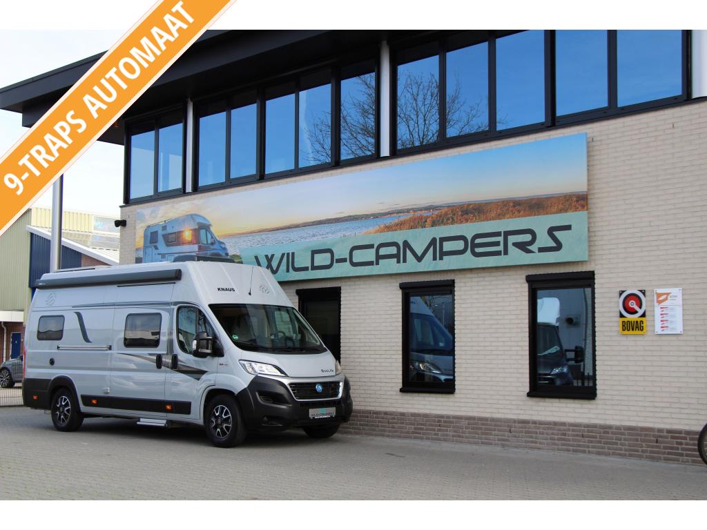 Knaus Boxlife 630 - 140PK 9T AUT - HEFBED - LITHIUM 270AH, Caravans en Kamperen, Campers, Automaat, Ringverwarming, Fiat, Tot en met 2