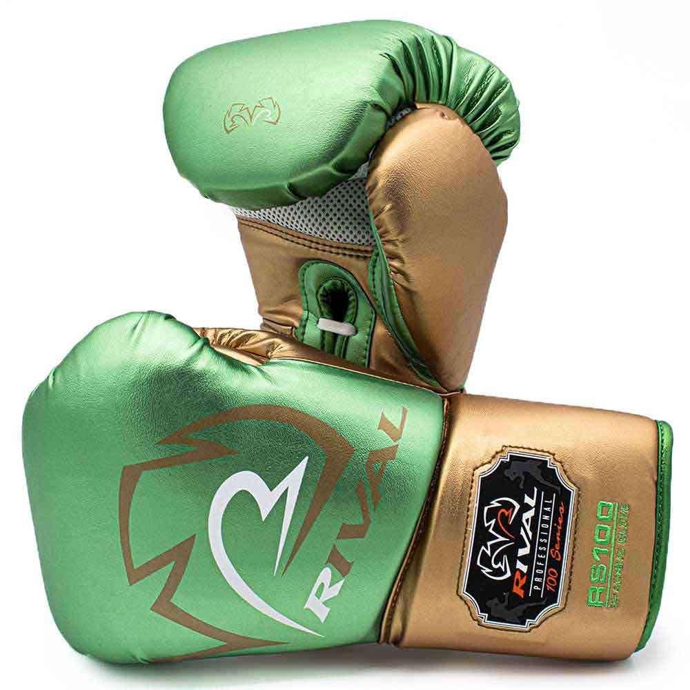 Bokshandschoenen Rival Pro Sparring RS100 Green (veters), Ophalen of Verzenden, Nieuw, Bokshandschoenen