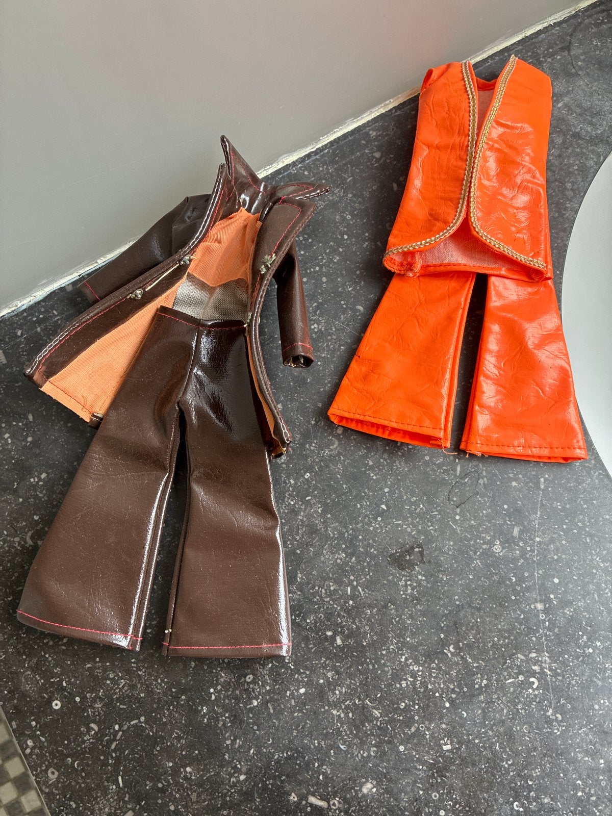 Vintage jaren '70 Barbie kleding - Kloonoutfit, Ophalen of Verzenden, Gebruikt, Barbie