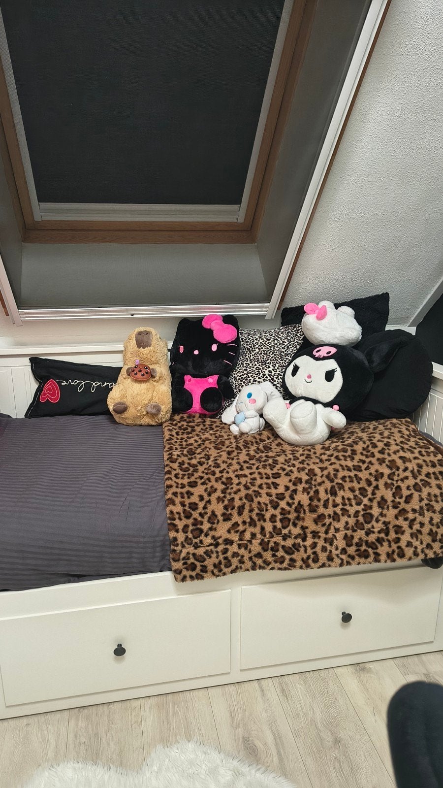 Ikea bedbank Hemnes wit 80x200cm of 160x200cm., Ophalen, Wit, Tweepersoons, Zo goed als nieuw