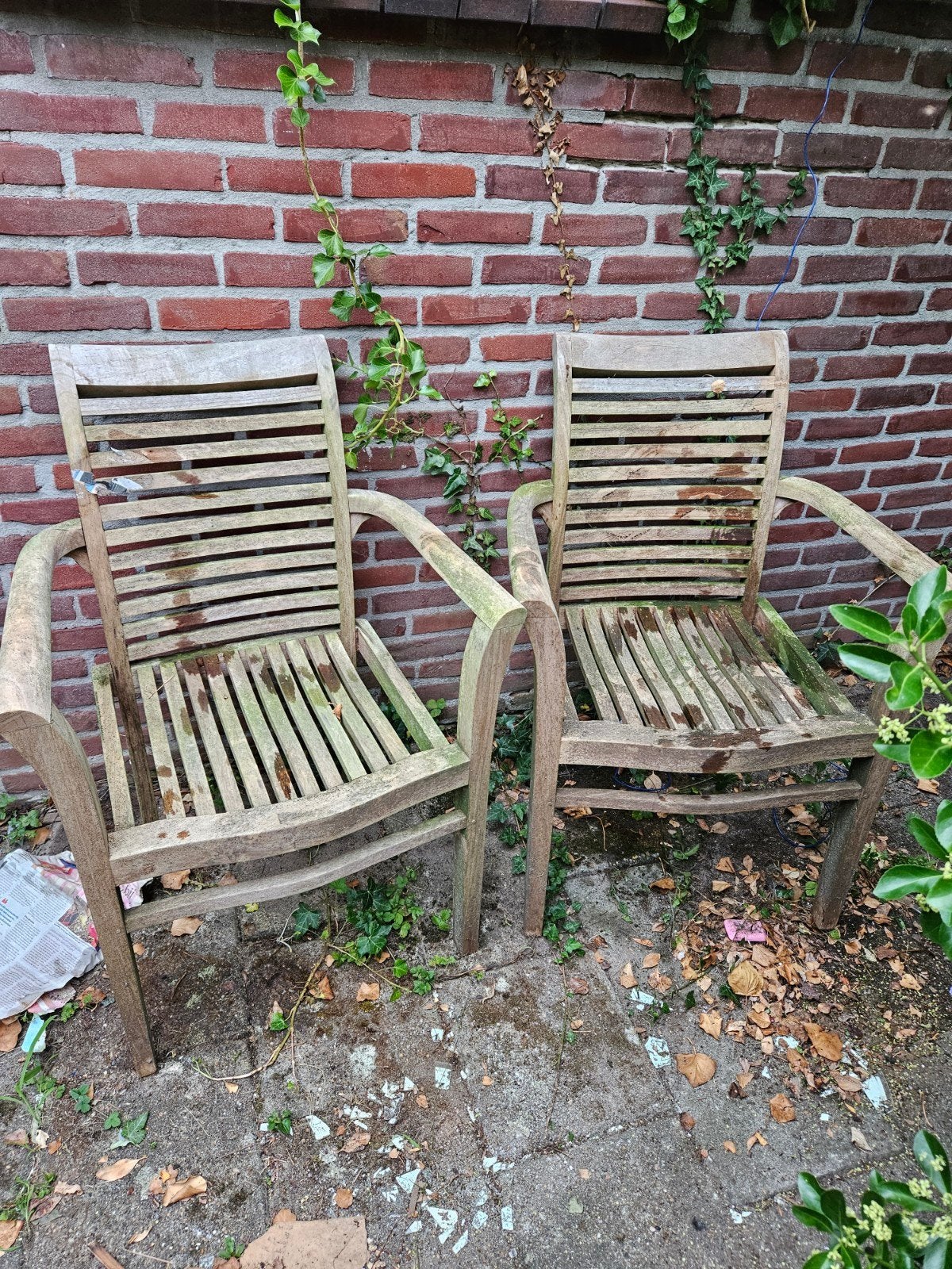 Teak houten stoelem, Ophalen, Teakhout
