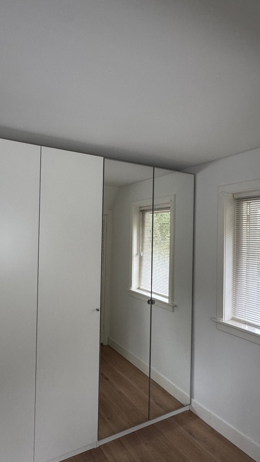 Dubbele kast IKEA PAX 201x100x60 met spiegeldeuren, Ophalen, Zo goed als nieuw, 50 tot 75 cm, 200 cm of meer