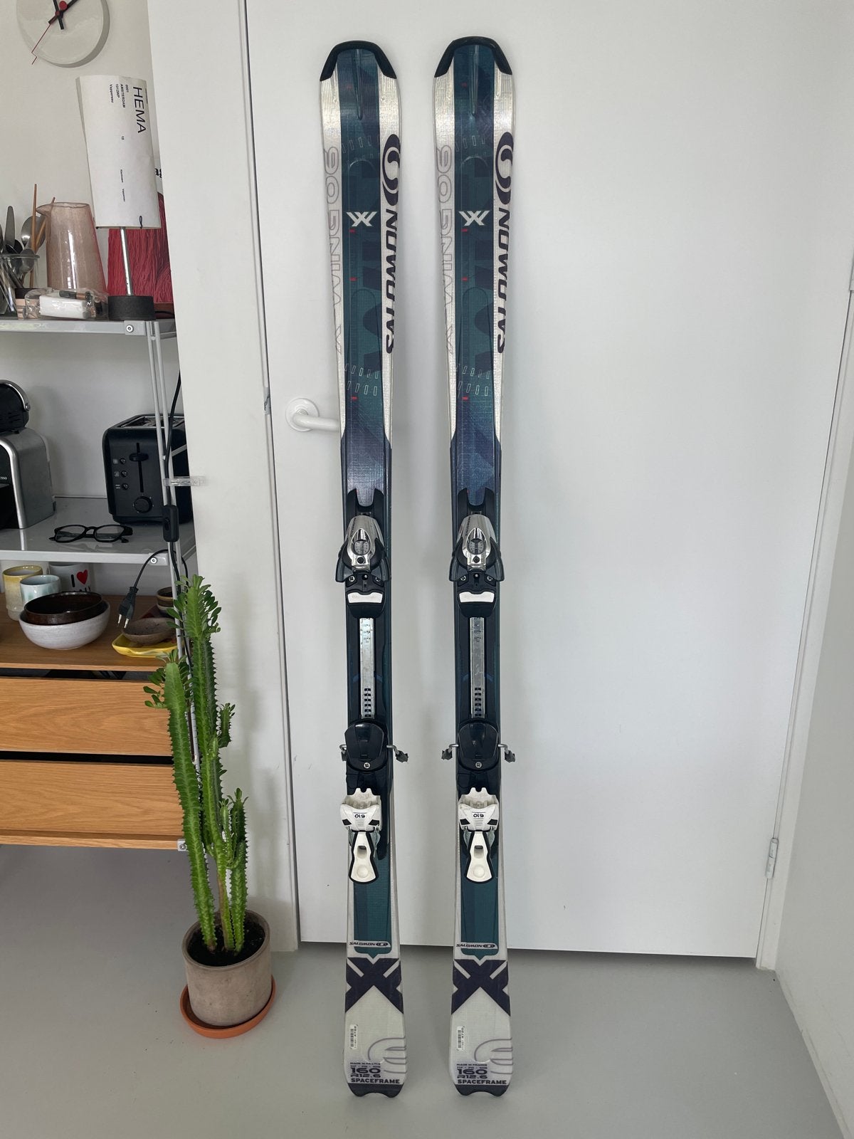 Moet weg! Salomon Ski's 160 cm, Ophalen, 160 tot 180 cm, Salomon, Zo goed als nieuw
