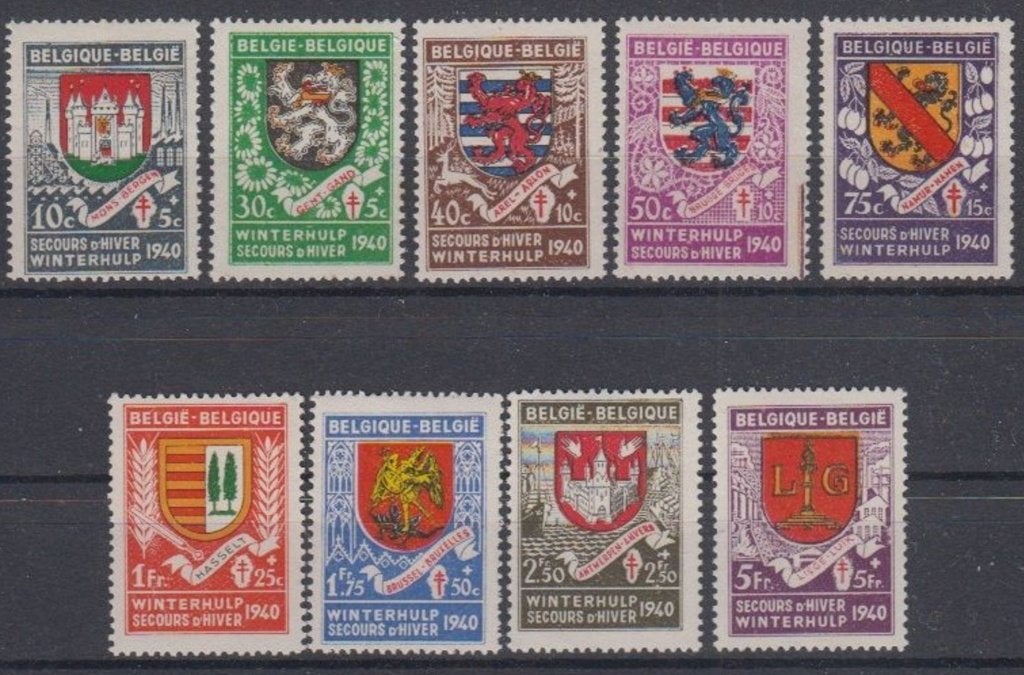 België 1940-1941- OBP 538-54 -Stadswapens, Frankeerzegel, Ophalen of Verzenden, Postfris, Postfris