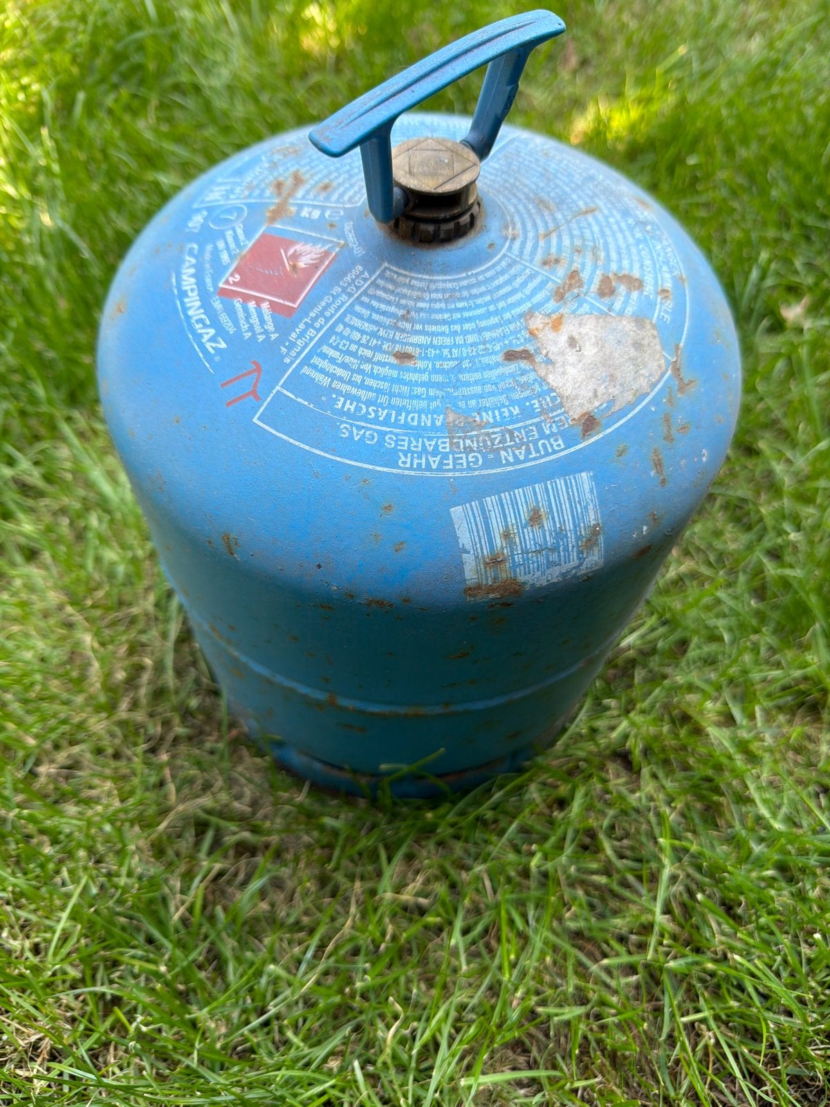 Campingaz gasfles - Lege butaan gasfles, Ophalen, Gebruikt