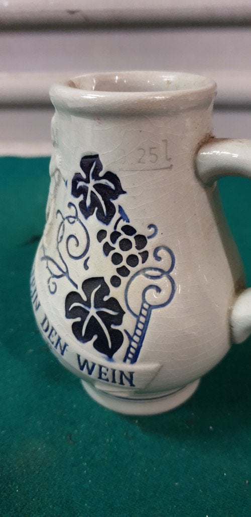 wijnschenker 0,25 liter aardewerk,, Ophalen of Verzenden, 'T Olde Gre-j, Info@toldegrej.nl, Endepoelstraat 20f Didam