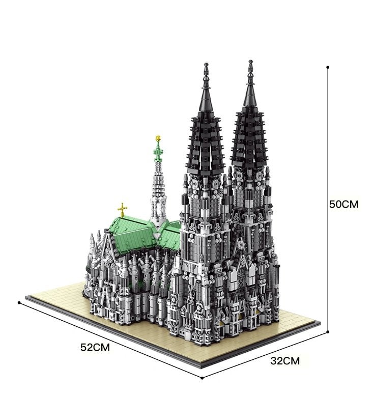 Cologne Cathedral - 8614 STUKS - compatibel met Lego, Ophalen of Verzenden, Zo goed als nieuw, Overige merken