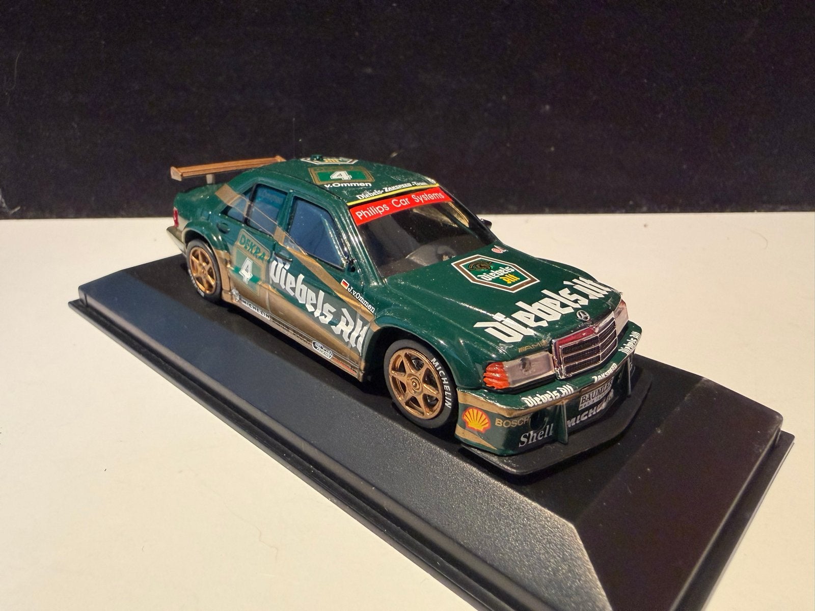 Mercedes 190E DTM Diebels Alt 1:43 modelauto, Ophalen of Verzenden, Zo goed als nieuw, Auto