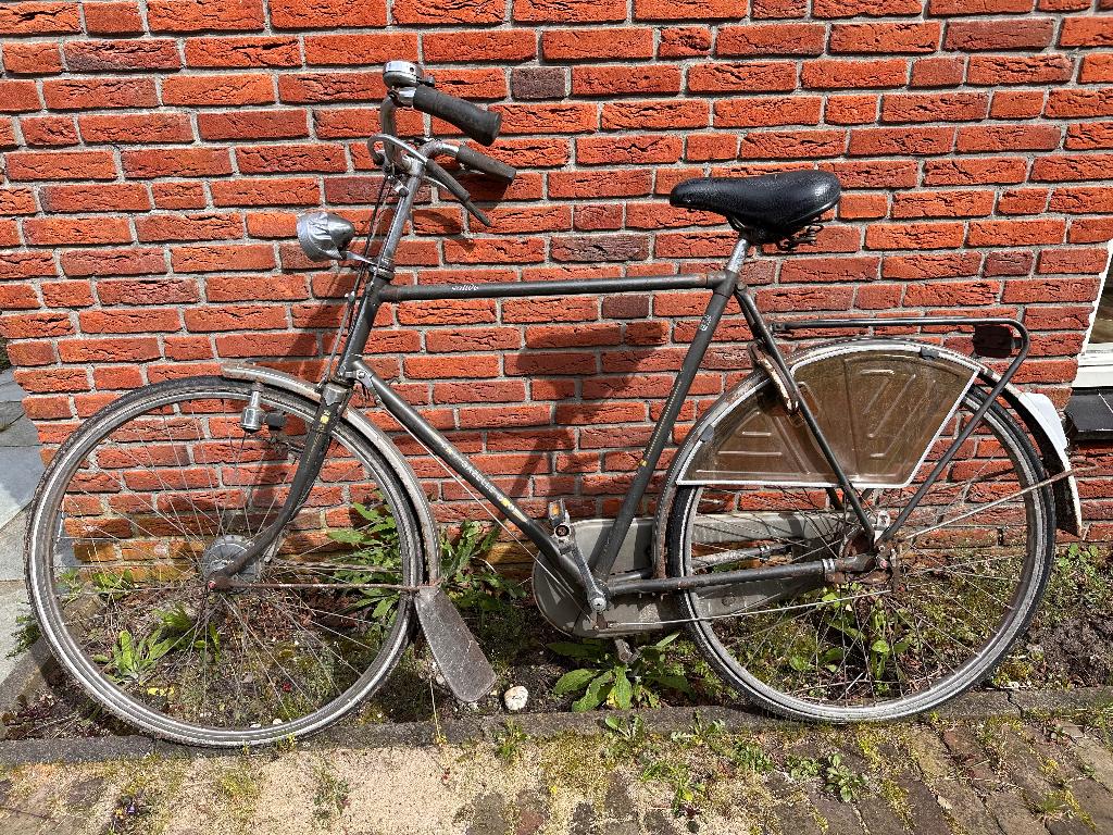 Gazelle herenfiets stangen remmen oerdegelijke opknapper, Fietsen en Brommers, Ophalen, Gebruikt, Versnellingen, Gazelle
