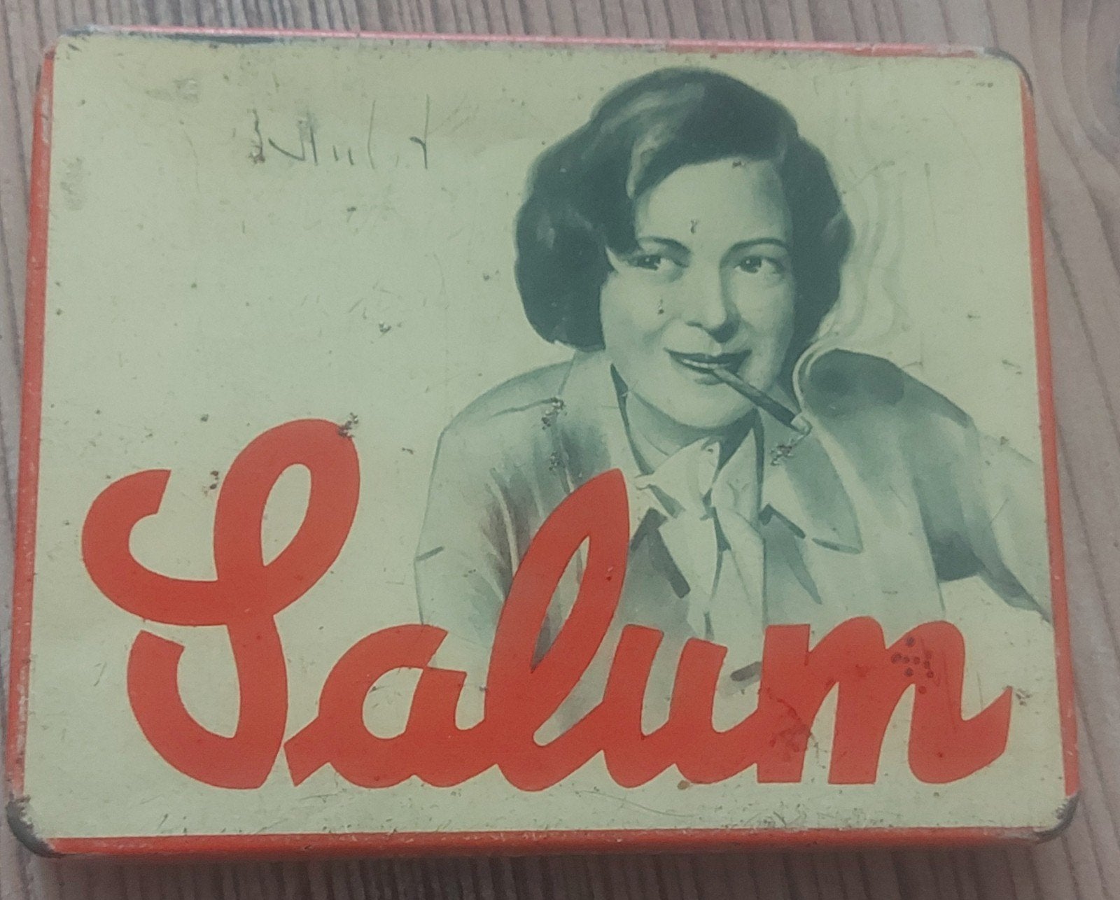 Vintage Salum Sigaartjes Blik - Authentiek Verzamelobject, Verzamelen, Ophalen of Verzenden, Gebruikt, Overige, Overige merken