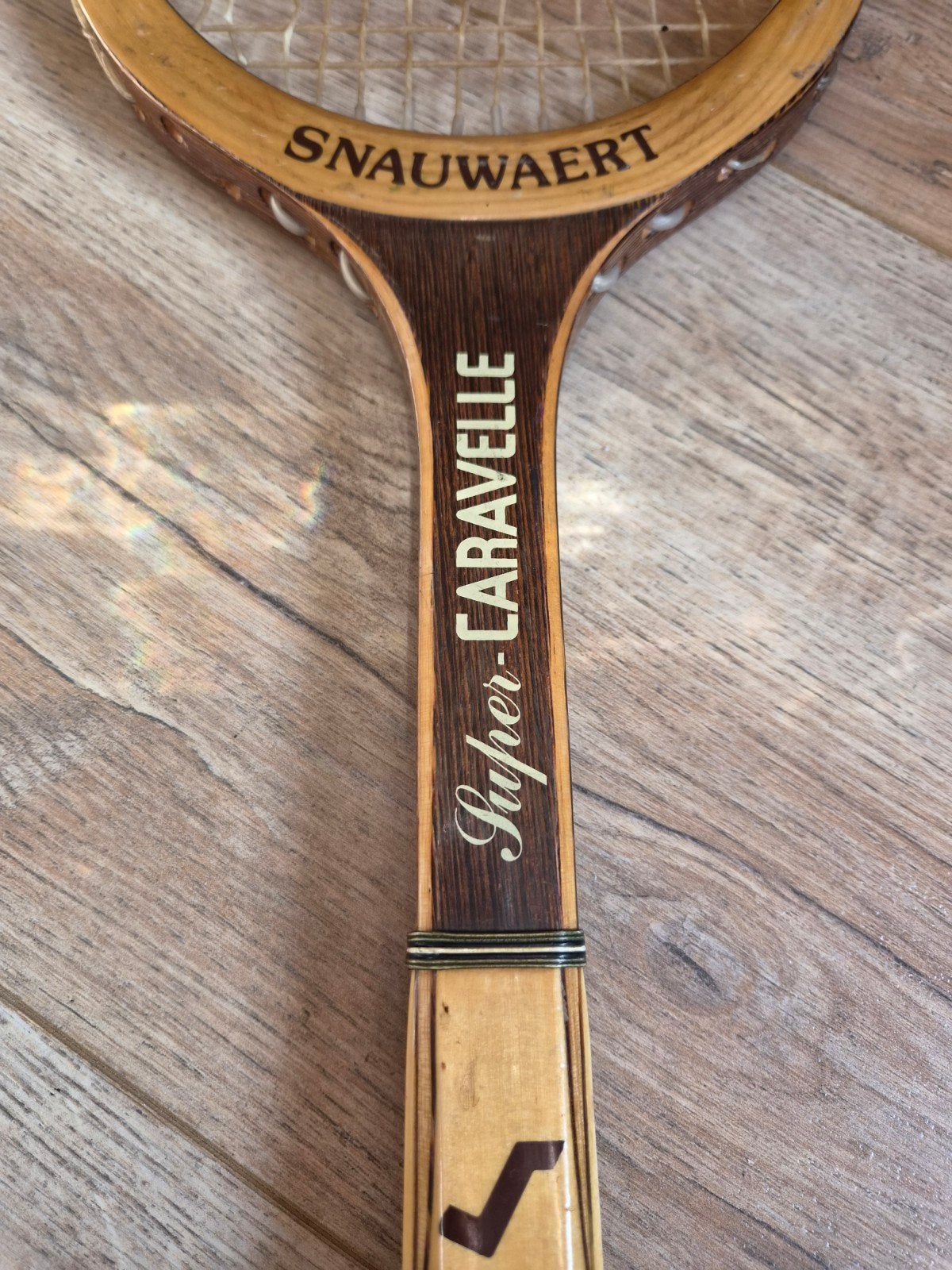 Vintage Snauwaert Super-Caravelle Tennisracket, Sport en Fitness, Ophalen of Verzenden, Gebruikt, Racket, Overige merken