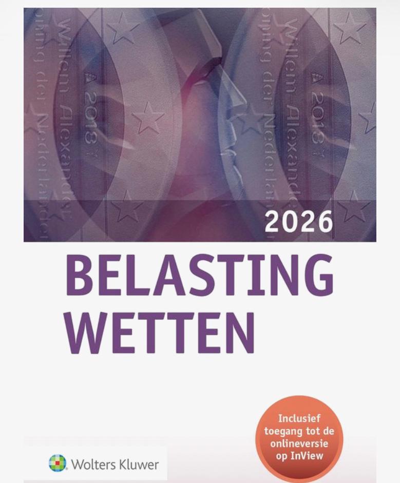 Belastingwetten 2026 - NIEUW Wolters Kluwer geseald, Ophalen of Verzenden, Nieuw