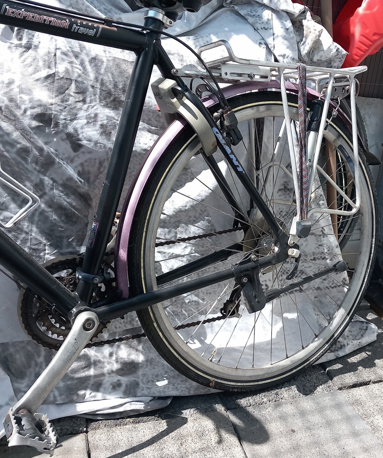 Heren sportfiets Giant expedition travel 12 versnellingen, Ophalen, Gebruikt, Giant, Meer dan 20 versnellingen
