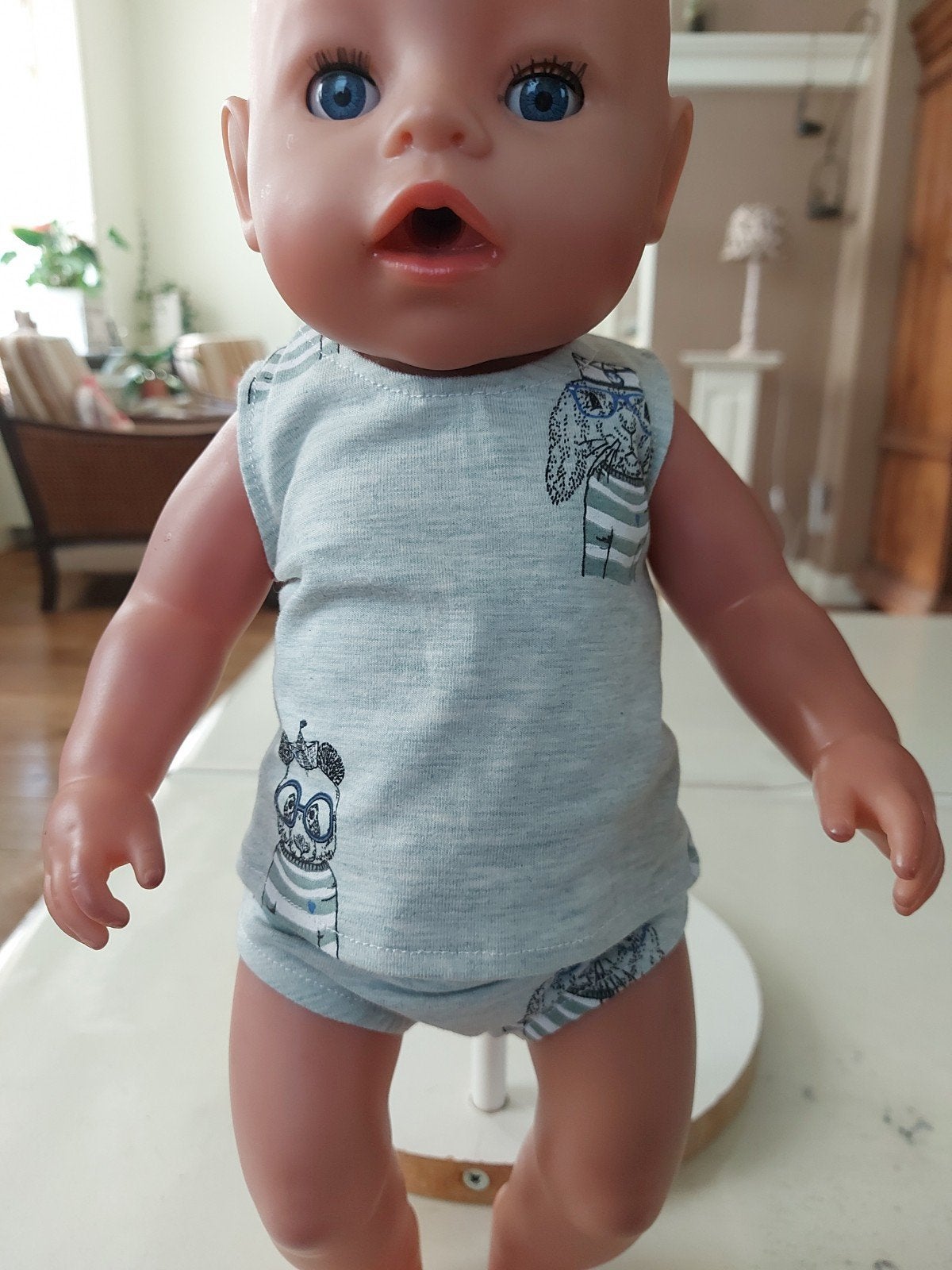 leuke konijn ondergoed setje baby born pop 43cm, Ophalen of Verzenden, Nieuw, Meisje
