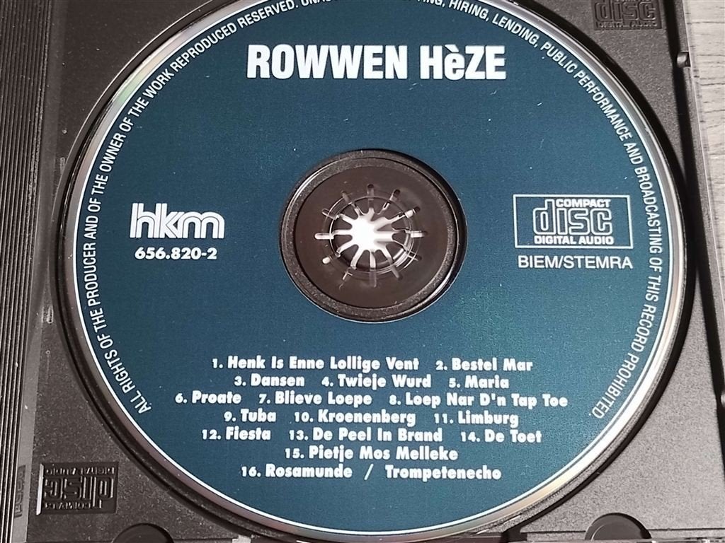 Rowwen Hèze ‎– In De Wei [Live], Ophalen of Verzenden, Zo goed als nieuw, Levenslied of Smartlap