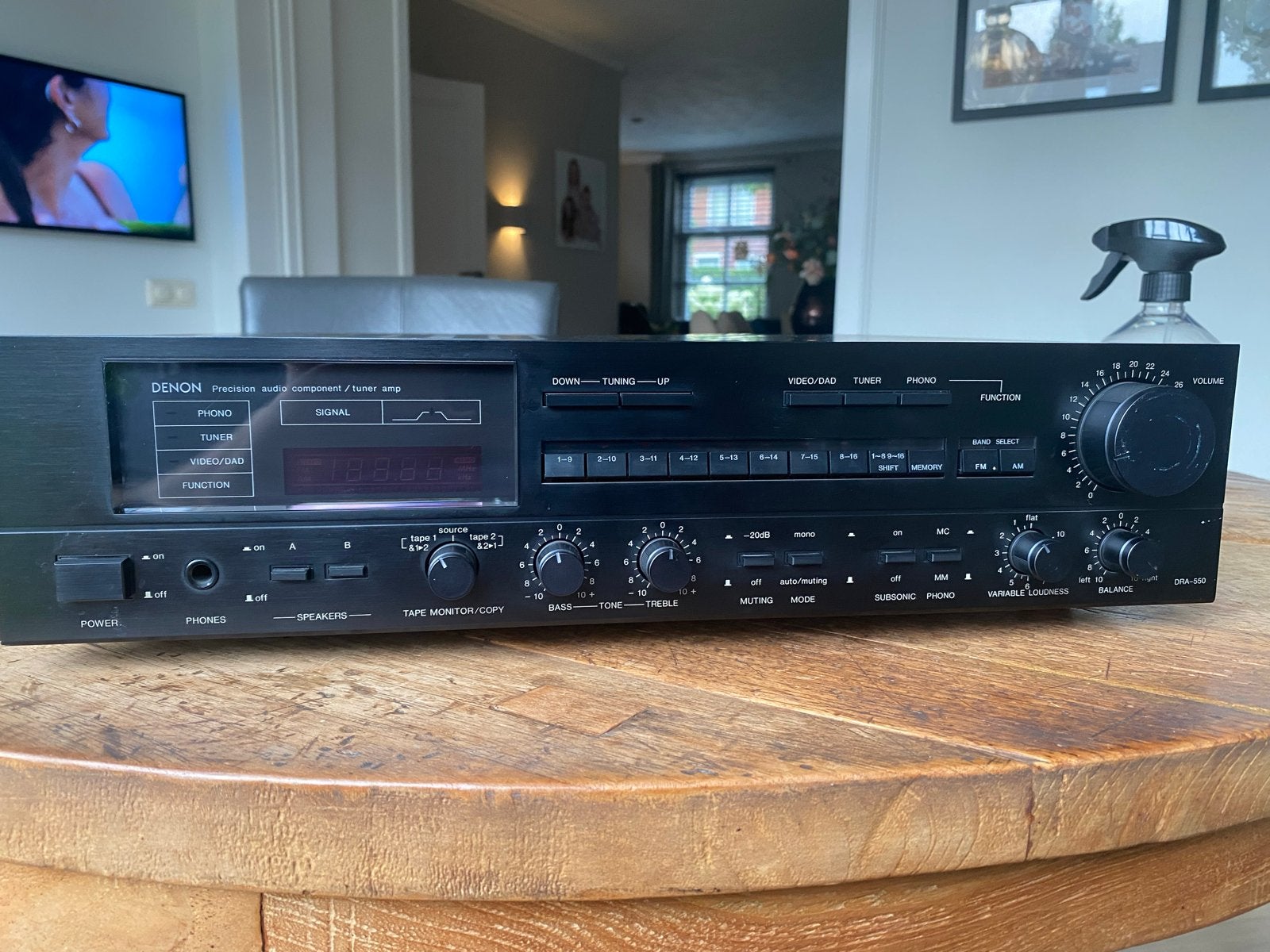 Denon DRA-550 Precision Audio Component/Tuner, Audio, Tv en Foto, Versterkers en Receivers, Gebruikt, Denon, Ophalen of Verzenden