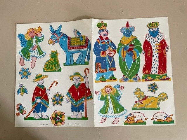 Knipblad kerststal. Bij Libelle 48 - 1994. Cato Wit. Nieuw, Ophalen, Nieuw