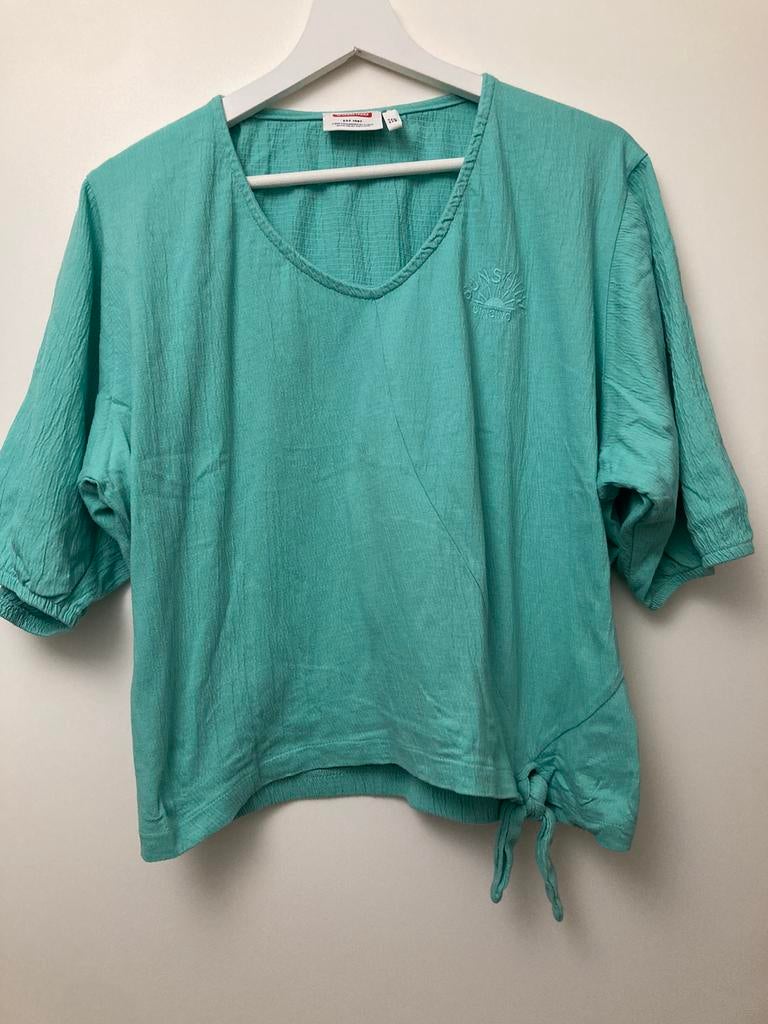 Toffe Vinginio Top blouse mt 170/176 turquise, Ophalen of Verzenden, Zo goed als nieuw, Meisje