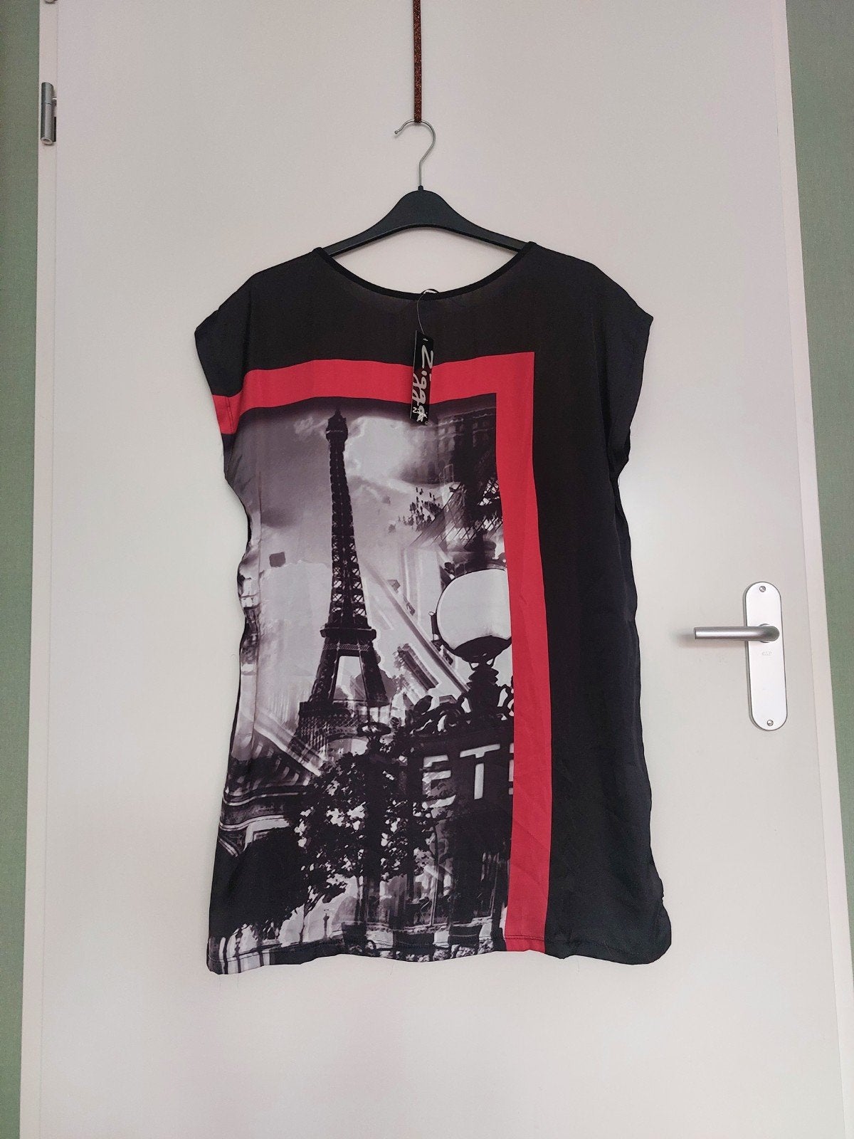 Zigga lang shirt Parijs 46 Zigga top 46 nieuw met kaartje, Zigga, Zwart, Nieuw, Shirt of Top