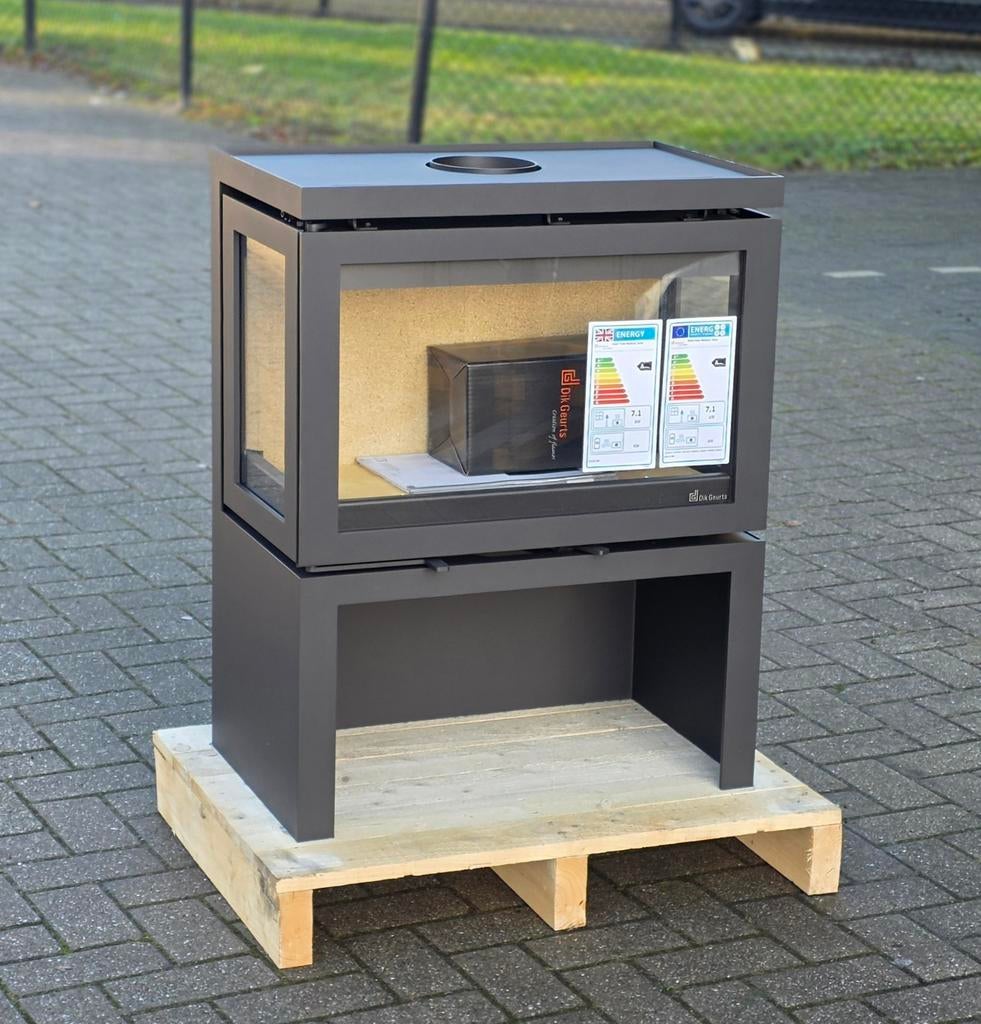 Houtkachel Dik Geurts Vidar triple medium store nieuw, Ophalen of Verzenden, Vrijstaand, Hout, Nieuw