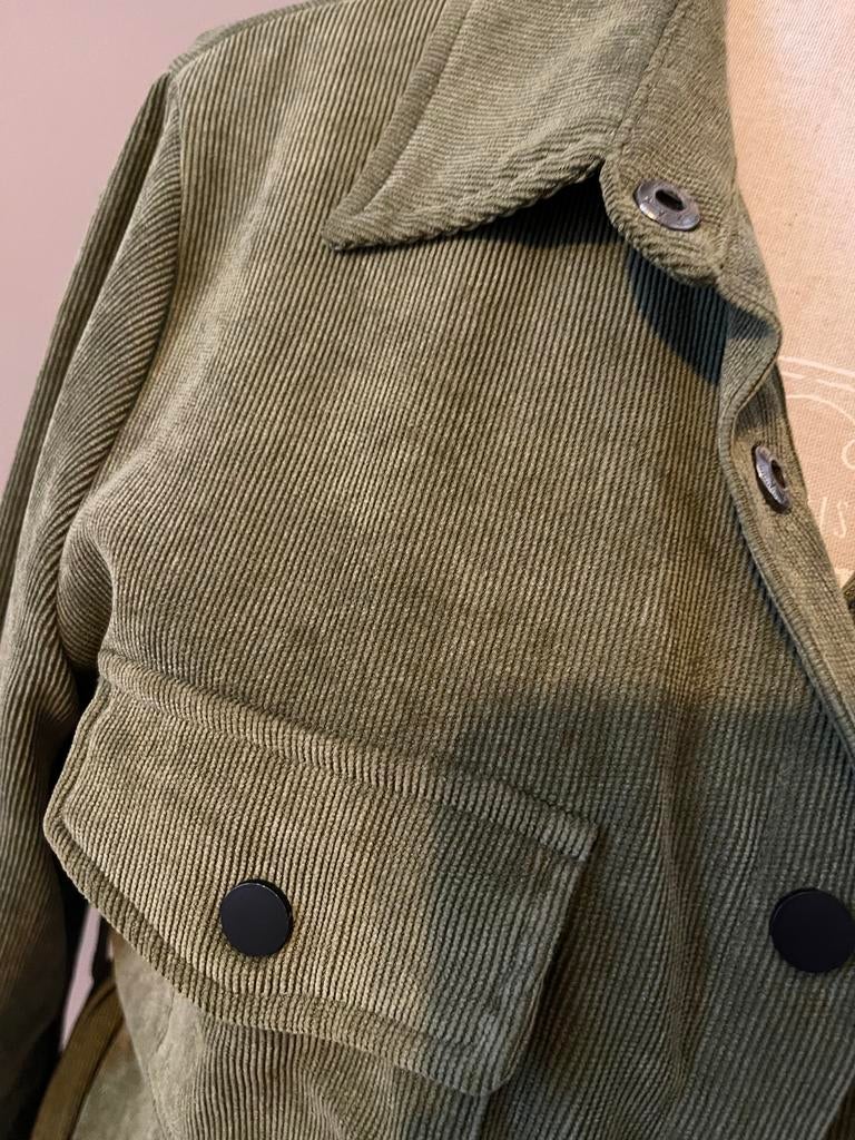 Lofty Manner Corduroy Overhemdjas Maat L, Ophalen of Verzenden, Zo goed als nieuw, Maat 42/44 (L), Groen